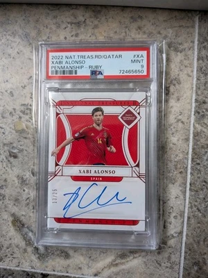 2022 National Treasures World Cup Xabi Alonso On Card Auto /25 Ruby - Image 1 of 2