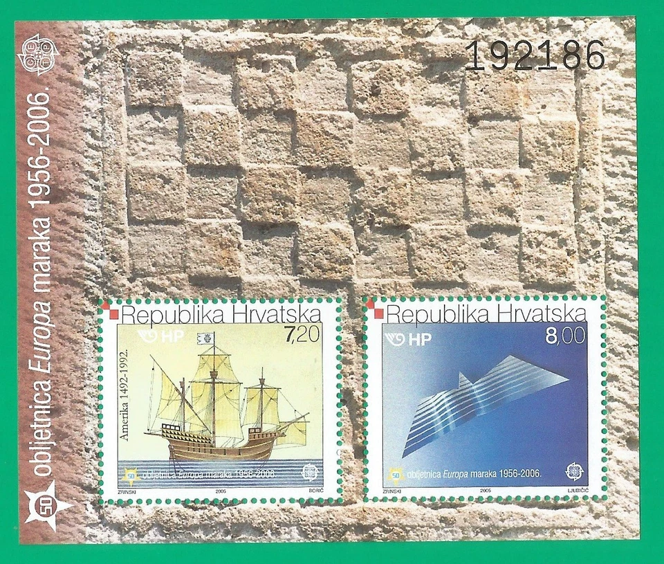 Croatia  2005 blocks mint MNH** Europa Cept ships - Image 1 of 1
