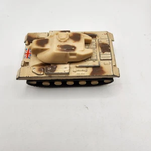 British Desert Tank Toy Model Miniature Camouflage T286 Union Jack UK Army Toy - Picture 1 of 5