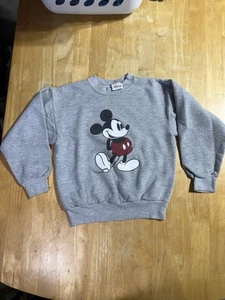 Vintage Disney Mickey Mouse Sweatshirt Kids Size Small - Picture 1 of 3