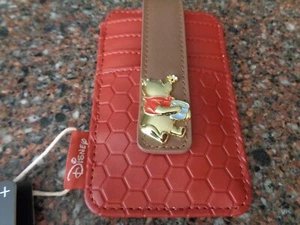 Disney Winnie the Pooh Honeycomb porta carte d'identità portafoglio trapuntato a scatto loungefly nuovo con etichette - Foto 1 di 10