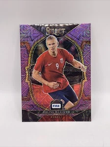 2022-23 Erling Haaland Panini Select FIFA Purple Mojo Terrace Prizm #41 - Bild 1 von 2