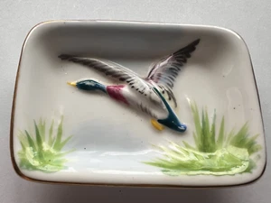 Raised Goose Ring Small Trinket Dish Crown Staffordshire England Men’s Hunting - Picture 1 of 6