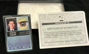 Marvel's Spider-Man Movie Licensed Exact Prop Replica NORMAN OSBORN'S LAB ID - Picture 1 of 12