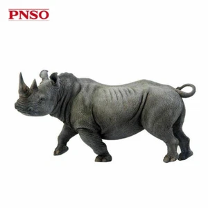 PNSO White Rhino Rhinoceros wildlife scientific art realistic large model figure - Picture 1 of 9