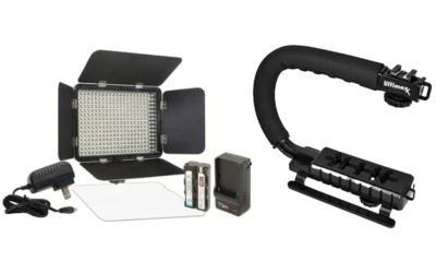 Kit de Luz LED Vidpro LED-330X + Estabilizadora Portátil - *NUEVO* Foto 1 de 4