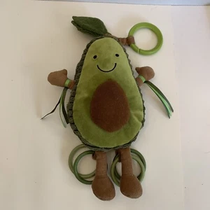 Peluche culla Jellycat verde avocado bambino peluche con anelli pieghe - Foto 1 di 4