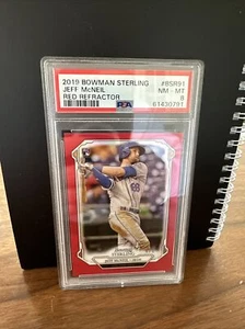 2019 bowman sterling Jeff McNeil red PSA 8 - Picture 1 of 2