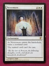 Magic The Gathering INNISTRAD NEVERMORE single white card MTG