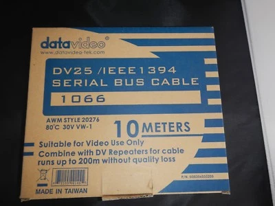 FireWire 6pin To 6pin Cable 10M (200Mbps) IEEE1394 - Image 1 of 3