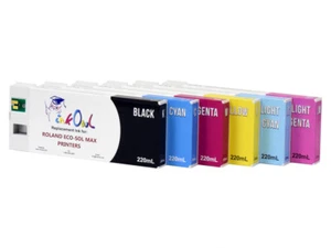 Paquete de cartuchos compatibles con búho de tinta de 6x220 ml para Roland ECO-SOL MAX - Imagen 1 de 1