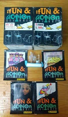 DIVERSIÓN Y ACCIÓN Panini Vintage 1991 2 cajas selladas*50 paquetes+ 4 paquetes Foto 1 de 4