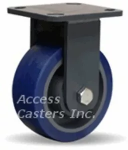 R-WH-5SPB 5" x 2" Hamilton Rigid Plate Caster, Polyurethane on Cast Iron Wheel - Picture 1 of 2