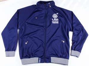 LRG Lifted Research Group Grass Roots Track Jacket Stowable Hood Navy Blue XXL - Picture 1 of 11
