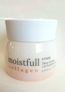 [Etude House] Moistfull Collagen Deep Cream, 75ml/Hydrolyzed Collagen& Seed oil - Picture 1 of 3