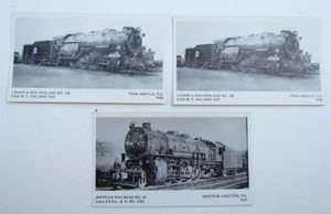 3 POSTALES FOTOGRÁFICAS VINTAGE RPPC LOCOMOTORAS ferrocarril ferrocarril - Imagen 1 de 2