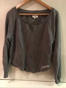 Gilly Hicks Sydney Gray Sweatshirt Size XS Lace Back - Picture 1 of 4