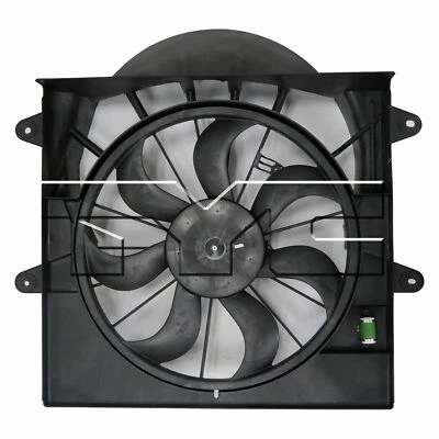 For 2008-2010 Jeep Commander 3.7L 4.7L Dual Radiator and Condenser Fan - Image 1 of 3