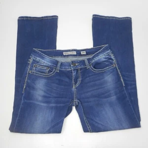 BKE Womens 29 Stella Low Rise Bootcut Stretch Blue Denim Jeans  - Picture 1 of 10