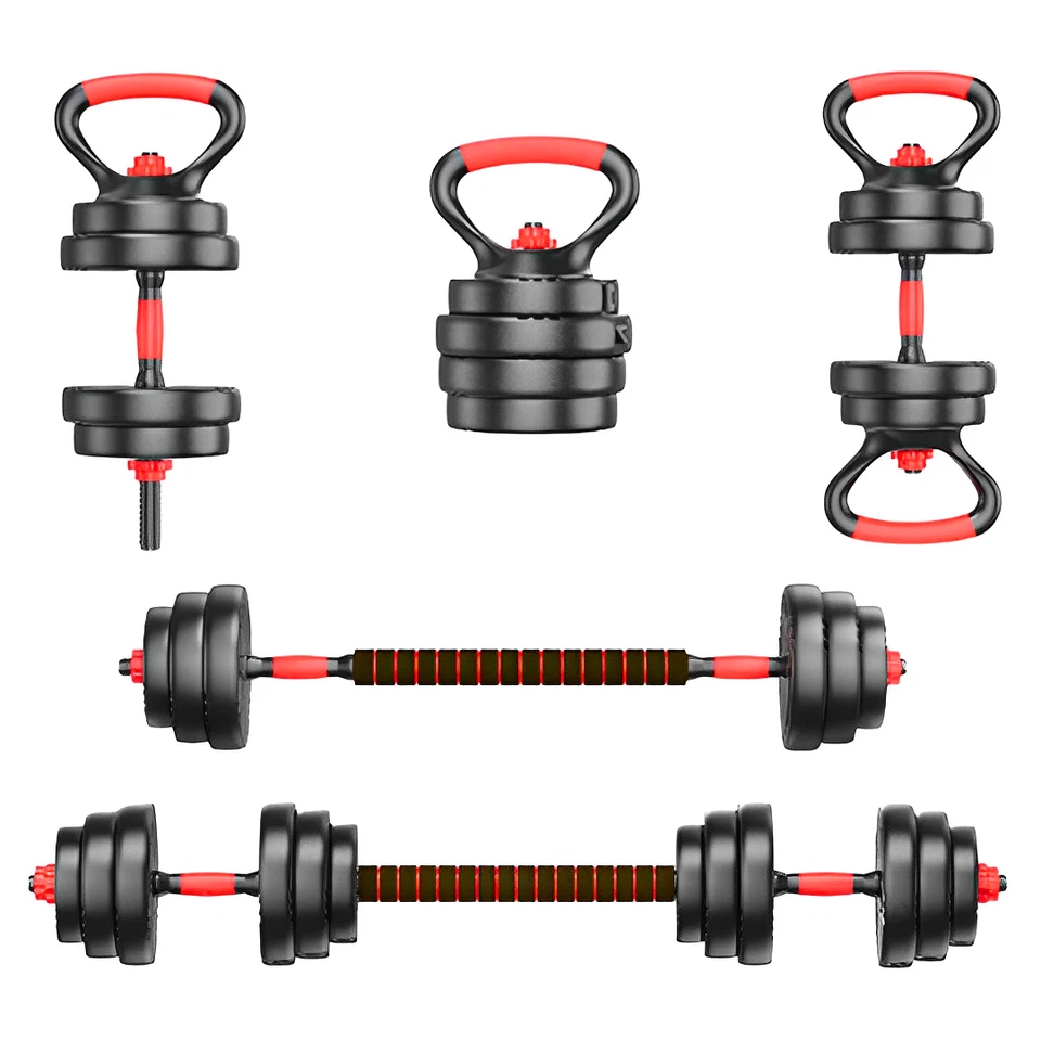 FK SPORTS 20-40kg Hantel verstellbar Gewichtheben Langhantelstange Gym Gewichte Set schwarz