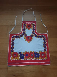 Vintage Küchenschürze Blumenmuster unbenutzt - Bild 1 von 4