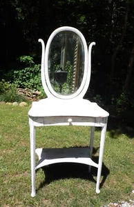 Tocador vintage Shabby Chic espejo biselado - Imagen 1 de 13