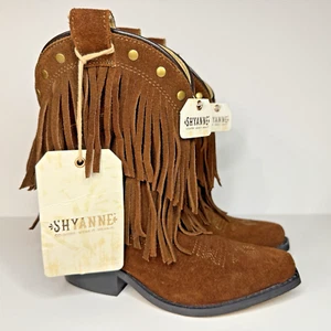 Shyanne Boots Brown Leather Girls Size 12 Style 43514C MSRP $79.99 - Picture 1 of 9