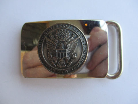 vintage USGA PGA Sterling Belt Buckle Executive Award Goldwater estate Cover