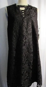 LIBERTY LOVE BLACK LACE CHOKER COLLAR SLEEVELESS DRESS, SIZE 2XL NWT - Picture 1 of 6