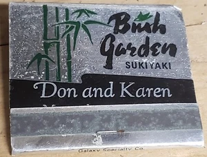 Vintage Bush Garden Sukiyaki Restaurant Seattle Matches Matchbook Box - Picture 1 of 3