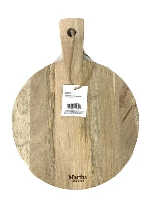 Martha Stewart Mango Wood Thick Cutting Board 10” Round New in Package w/ Tag - Image 1 of 4