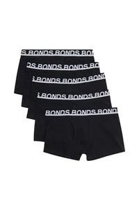 5 x Bonds Mens Everyday Trunks Underwear Black - Picture 1 of 10