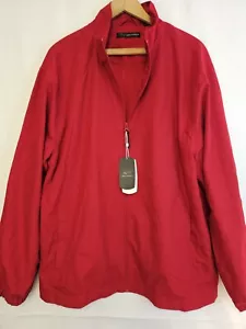 Giacca da golf Greg Norman uomo XL rossa full zip resistente all'acqua prestazioni NUOVA - Foto 1 di 13