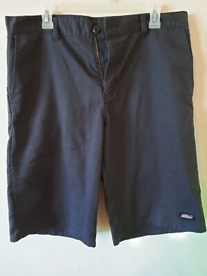 Pantalones Cortos Dickies Para Hombre 34 x 14 Negro Trabajo Chino Informal--¡Excelente Estado!! Foto 1 de 4