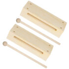 VICASKY 2 Wood Block Percussion Sets with Mallets