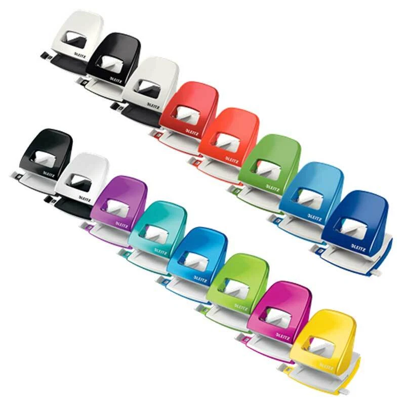 Leitz 5008 Locher NeXXt Metall 30 Blatt Bürolocher mit Anschlagschiene