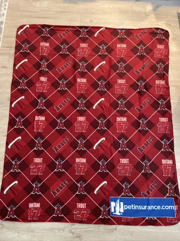 Los Angeles Angels Mike Trout and Shohei Ohtani Team Blanket Giveaway 27 & 17 Cover