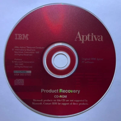 IBM Aptiva Product Recovery CD - Image 1 of 4