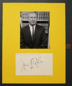 1963-83 FOUR TERM Ohio Governor James Rhodes signed autograph & photo set RARE-- - Picture 1 of 1