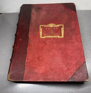 Antique French Art Plate Book ~ Salon De 1877 ~ Paris ~ Incomplete - Picture 1 of 22