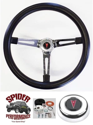 Pontiac 1967-1968 volante 15" muscle car cromado Foto 1 de 4