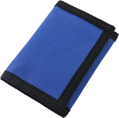 RFID Blocking Canvas Wallet for Men and Women - Trifold Nylon Navy Blue  - Image 1 of 4