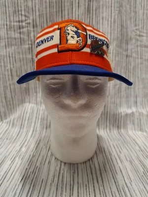 De Colección Denver Broncos Snap Back Hecho en EE. UU. 1980 Super Rayas Denver Trucker Sombrero Foto 1 de 4