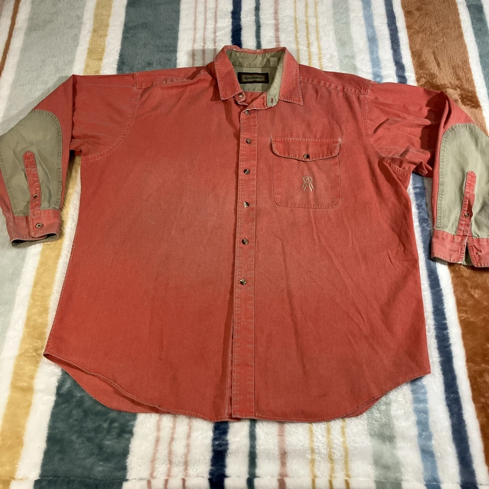 Camisa De Colección Remington Arms Para Hombres XXL Rosa Tiro Gorpcore Botón LS Denim 734 Foto 1 de 4