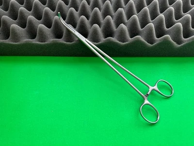 Pinzas de histerectomía Aesculap BJ55, curvas, romas, 9" Foto 1 de 2