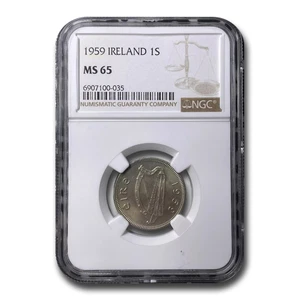 1959 Ireland Shilling MS-65 NGC - Picture 1 of 3