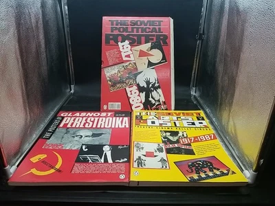 The Soviet Poster Book Lot (3) Political / Arts / Glasnost 1917 1987 USSR Foto 1 de 4