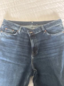 M&S Boyfriend Fit Jeans Dark Blue 18 Regular - Picture 1 of 7