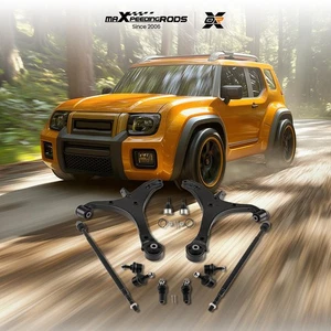 10x Front Lower Control Arms Sway Bars Tie Rods for 2003-2010 2011 Honda Element - Picture 1 of 12