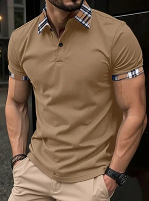 Camisetas Camisas Polos de Hombre de Vestir de Moda Elegantes Ropa Para Hombres Foto 1 de 4